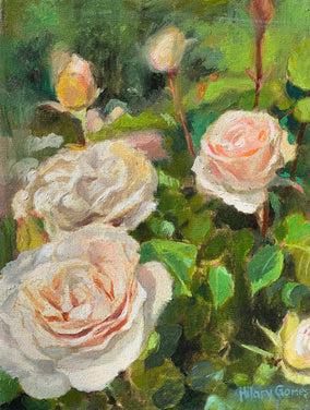 Original art for sale at UGallery.com | Garden Treasures by Hilary Gomes | $475 | oil painting | 10' h x 8' w