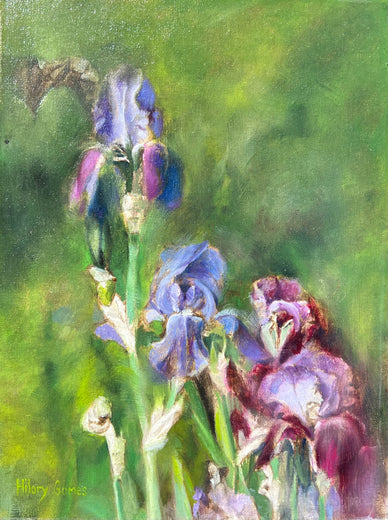 Purple Irises by Hilary Gomes |  Artwork Main Image 