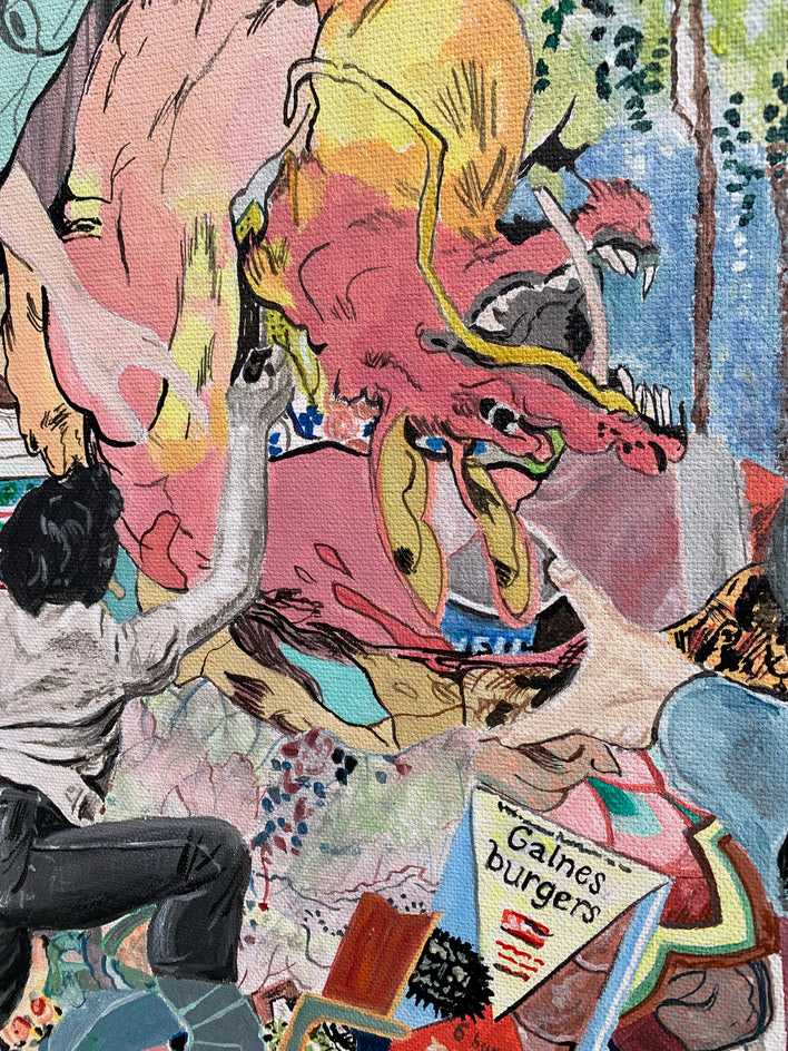Dreams from the Old Millennium by Hope Rambo |  Closeup View of Artwork 