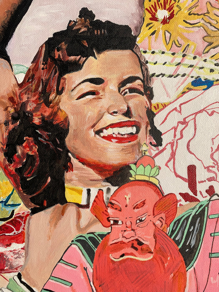 Flesh and Flame by Hope Rambo |  Closeup View of Artwork 