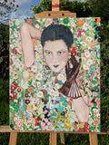 Original art for sale at UGallery.com | The Golden Times by Hope Rambo | $1,600 | acrylic painting | 19.69' h x 15.75' w | thumbnail 3
