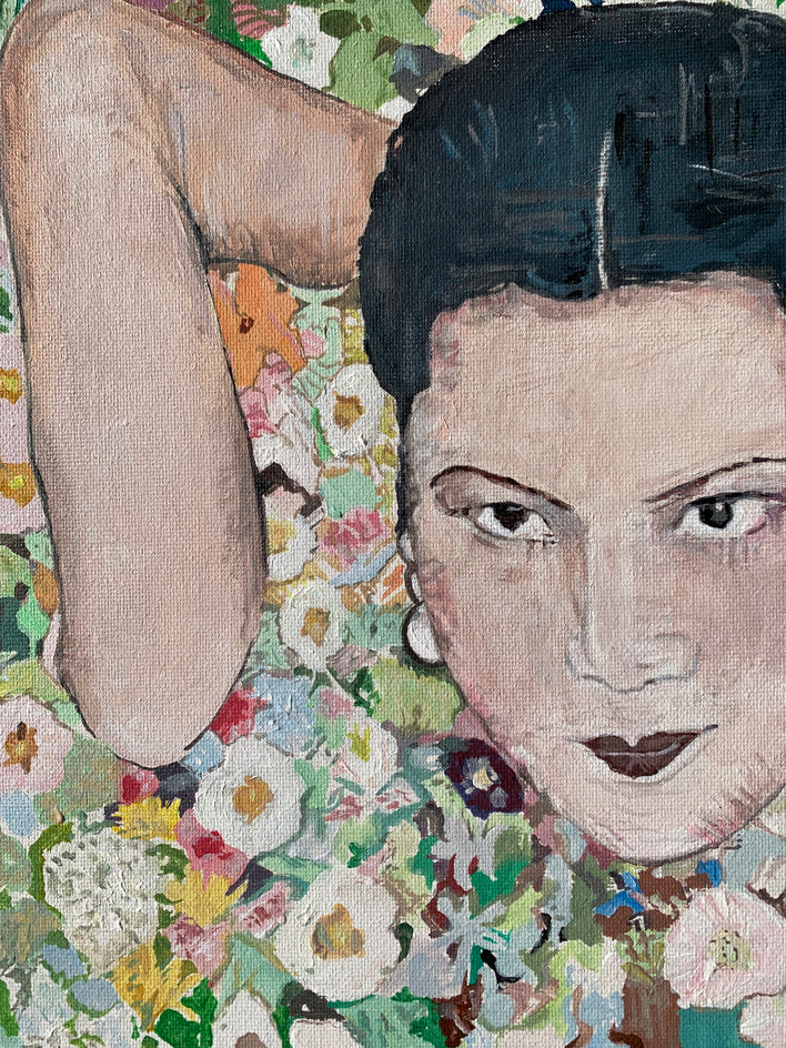 The Golden Times by Hope Rambo |  Closeup View of Artwork 
