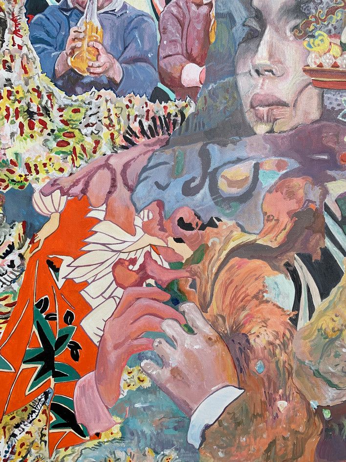 The Stranger by Hope Rambo |  Closeup View of Artwork 