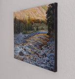 Original art for sale at UGallery.com | Fall Evening Current by Hugh Masterson | $1,100 | oil painting | 11' h x 14' w | thumbnail 2