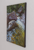 Original art for sale at UGallery.com | Eldorado Rock Pool by Hugh Masterson | $1,200 | oil painting | 16' h x 12' w | thumbnail 2