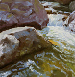Original art for sale at UGallery.com | Eldorado Rock Pool by Hugh Masterson | $1,200 | oil painting | 16' h x 12' w | thumbnail 4