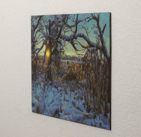 Entangled Radiance by Hugh Masterson |  Side View of Artwork 