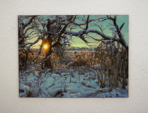 Original art for sale at UGallery.com | Entangled Radiance by Hugh Masterson | $1,225 | oil painting | 12' h x 16' w | thumbnail 3