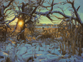 Original art for sale at UGallery.com | Entangled Radiance by Hugh Masterson | $1,225 | oil painting | 12' h x 16' w