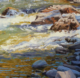 Original art for sale at UGallery.com | Fall Reflections by Hugh Masterson | $1,325 | oil painting | 12' h x 18' w | thumbnail 4