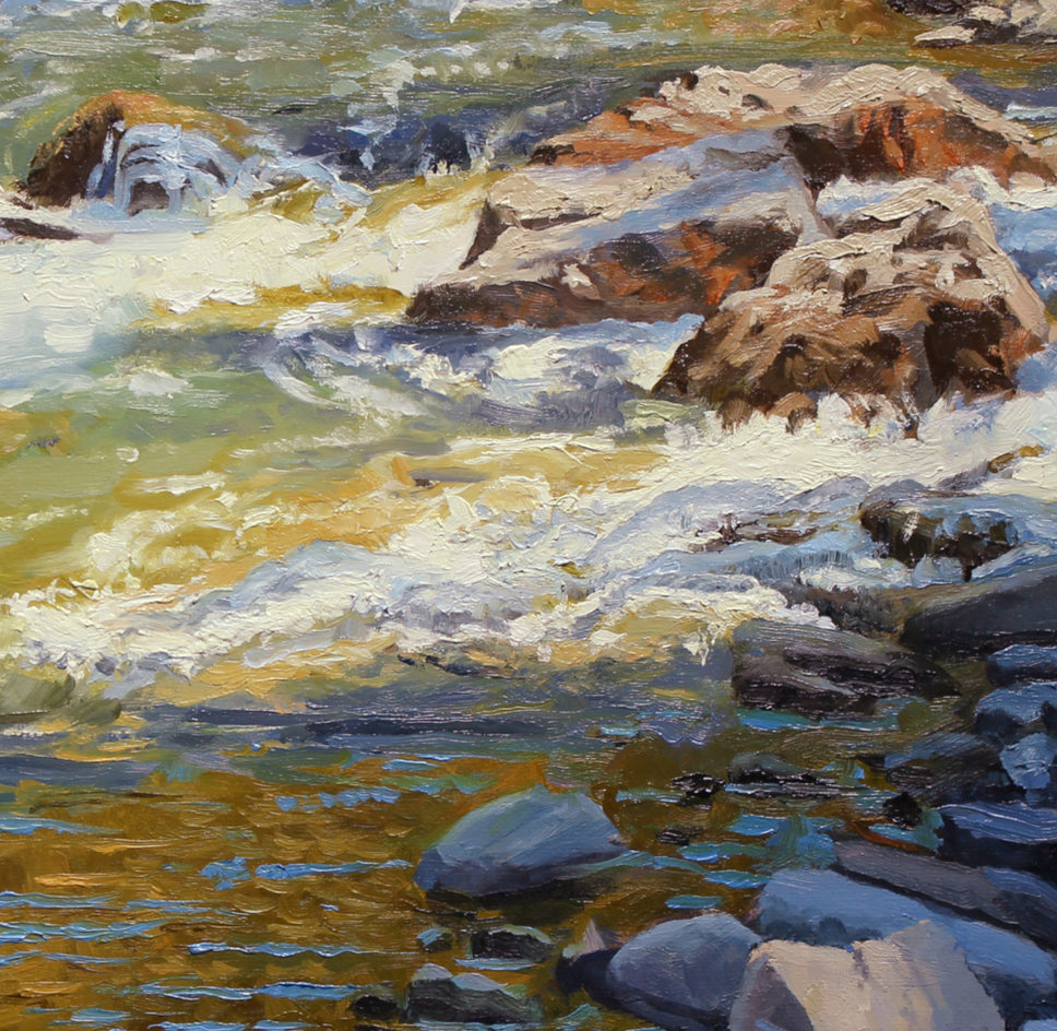 Fall Reflections by Hugh Masterson |  Closeup View of Artwork 