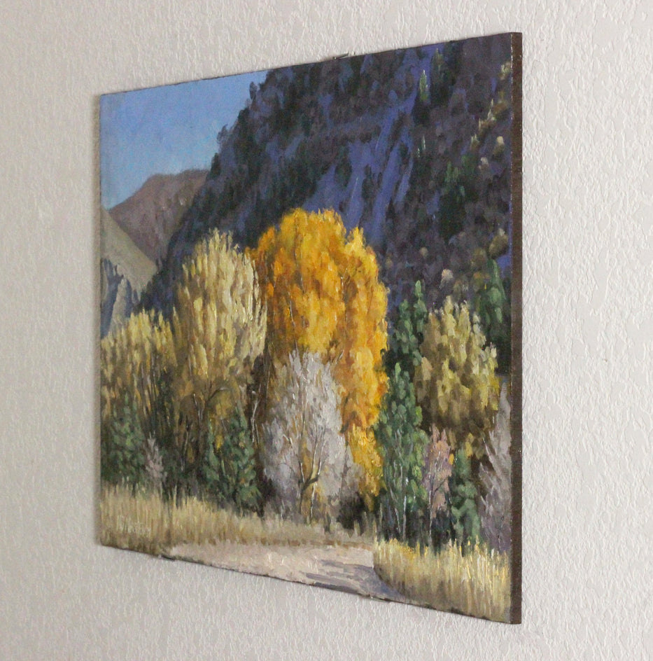 Fall Spectrum, Glenwood Canyon by Hugh Masterson |  Side View of Artwork 