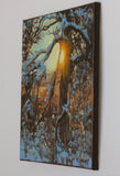 Original art for sale at UGallery.com | Frozen Chandelier by Hugh Masterson | $1,000 | oil painting | 14' h x 14' w | thumbnail 2