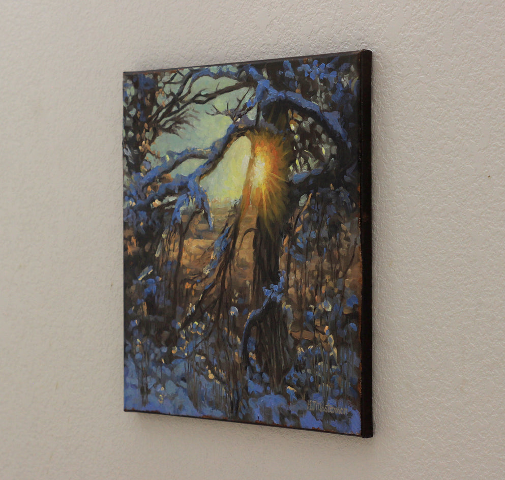 Frozen Chandelier by Hugh Masterson |  Side View of Artwork 