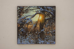 Original art for sale at UGallery.com | Frozen Chandelier by Hugh Masterson | $1,275 | oil painting | 14' h x 14' w | thumbnail 3