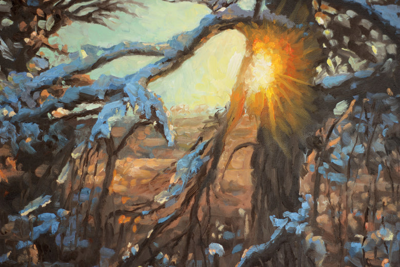 Frozen Chandelier by Hugh Masterson |   Closeup View of Artwork 