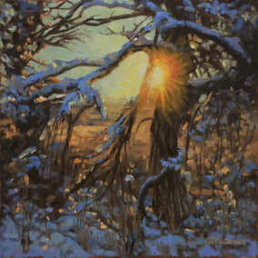oil painting by Hugh Masterson titled Frozen Chandelier