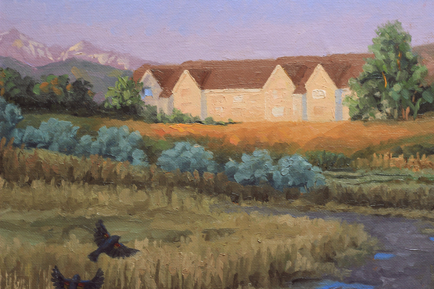High Plains Morning by Hugh Masterson |  Closeup View of Artwork 