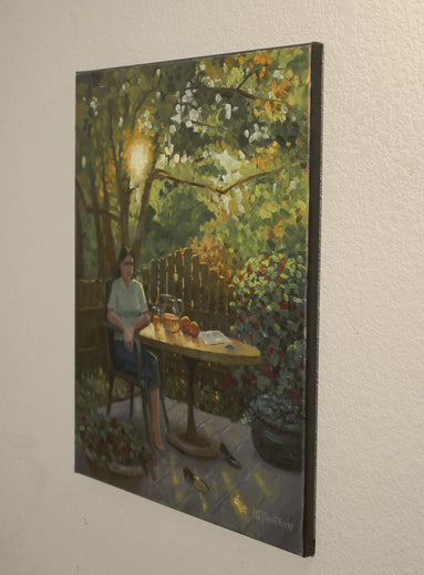 Home from the Office by Hugh Masterson |  Side View of Artwork 