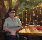 Original art for sale at UGallery.com | Home from the Office by Hugh Masterson | $1,250 | oil painting | 20' h x 16' w | thumbnail 4