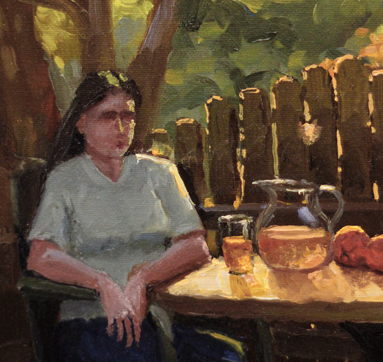 Home from the Office by Hugh Masterson |   Closeup View of Artwork 