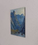 Original art for sale at UGallery.com | Late Arrival, Glenwood Springs by Hugh Masterson | $825 | oil painting | 10' h x 8' w | thumbnail 2
