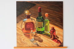 Original art for sale at UGallery.com | Liquor Lights by Hugh Masterson | $1,175 | oil painting | 15.5' h x 15.5' w | thumbnail 3