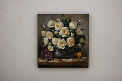 Original art for sale at UGallery.com | L'Orangerie Floral by Hugh Masterson | $475 | oil painting | 10.5' h x 10' w | thumbnail 3