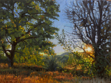 oil painting by Hugh Masterson titled Morning Sentinels