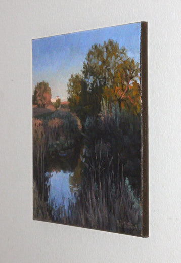 Near Restful Waters by Hugh Masterson |  Side View of Artwork 