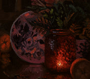 Original art for sale at UGallery.com | Night Glow by Hugh Masterson | $1,100 | oil painting | 11' h x 14' w | thumbnail 4