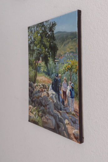 Pilgrims Conference by Hugh Masterson |  Side View of Artwork 