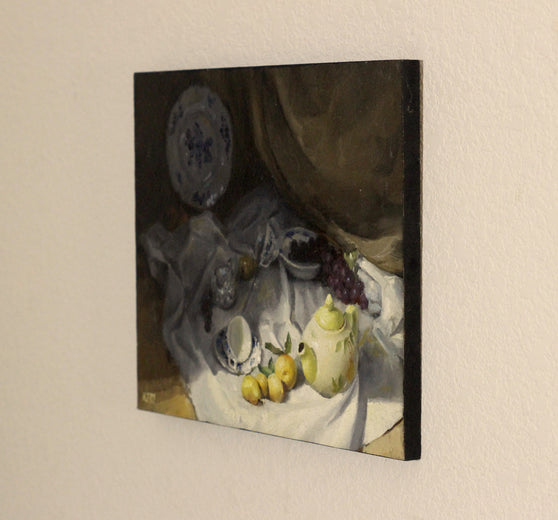 Quiet Contrast by Hugh Masterson |  Side View of Artwork 