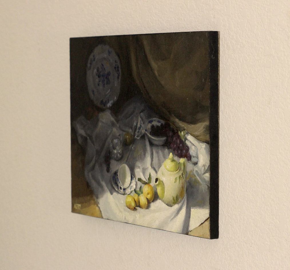 Quiet Contrast by Hugh Masterson |  Side View of Artwork 