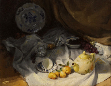 oil painting by Hugh Masterson titled Quiet Contrast