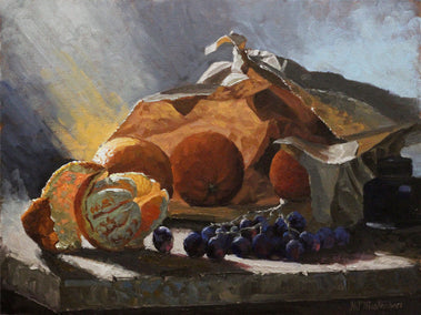 oil painting by Hugh Masterson titled Radiant Backdraft