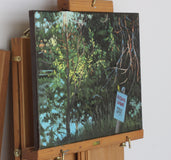 Original art for sale at UGallery.com | Waterfront Haven by Hugh Masterson | $875 | oil painting | 11' h x 14' w | thumbnail 2