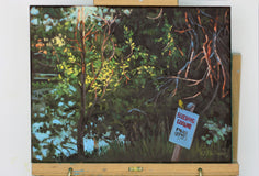 Original art for sale at UGallery.com | Waterfront Haven by Hugh Masterson | $875 | oil painting | 11' h x 14' w | thumbnail 3