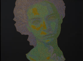 Original art for sale at UGallery.com | Portrait 25-10 by Hyoungseok Kim | $1,375 | acrylic painting | 21.5' h x 28' w