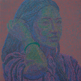 Original art for sale at UGallery.com | Portrait 25-3 by Hyoungseok Kim | $900 | acrylic painting | 16' h x 16' w | thumbnail 1