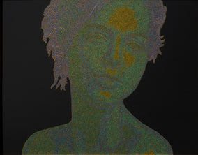 Original art for sale at UGallery.com | Portrait 25-4 by Hyoungseok Kim | $900 | acrylic painting | 13.3' h x 17' w