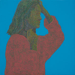 Original art for sale at UGallery.com | Portrait 25-1 by Hyoungseok Kim | $900 | acrylic painting | 16' h x 16' w