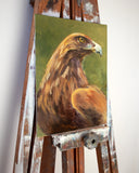 Original art for sale at UGallery.com | Eyes on the Horizon by Ilaria La Preziosa | $650 | oil painting | 11.81' h x 9.44' w | thumbnail 2