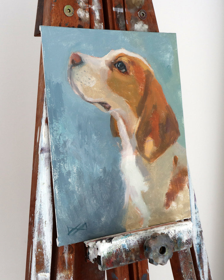 Loyal Friend by Ilaria La Preziosa |  Side View of Artwork 