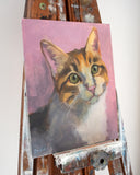 Original art for sale at UGallery.com | You Are Loved by Ilaria La Preziosa | $650 | oil painting | 11.81' h x 9.44' w | thumbnail 2