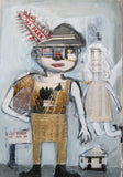 Original art for sale at UGallery.com | Idora Ghost #11 by Libby Ramage | $475 | mixed media artwork | 12' h x 8' w | thumbnail 1