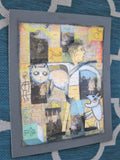 Original art for sale at UGallery.com | Siblings by Libby Ramage | $700 | mixed media artwork | 20' h x 16' w | thumbnail 3