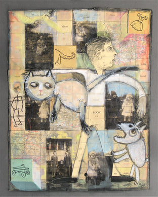 Siblings by Libby Ramage |  Side View of Artwork 