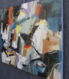 Original art for sale at UGallery.com | Night Time Chronicles by Voskan Galstian | $3,075 | acrylic painting | 39.5' h x 53.5' w | thumbnail 2