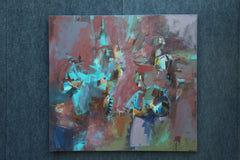 Original art for sale at UGallery.com | Aquatic by Voskan Galstian | $2,700 | acrylic painting | 44.25' h x 48' w | thumbnail 3